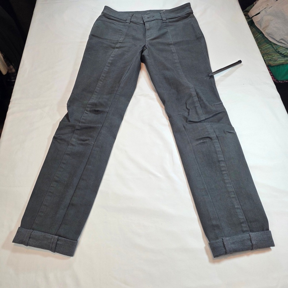 Vince Camuto Women Gray Black Wash Jeans Size 25 Ankle Straight Leg Denim Pants